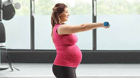 Krafttraining während der Schwangerschaft im Fitnessstudio Sinzheim