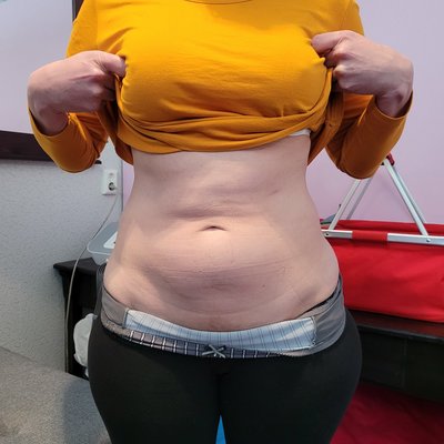 Mein Bauch ist deutlich fester!